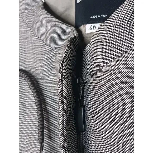 Giorgio Armani Gray Wool Silk Blend Jacket Blazer Size 46 (US 12) Made in Italy - Picture 13 of 16